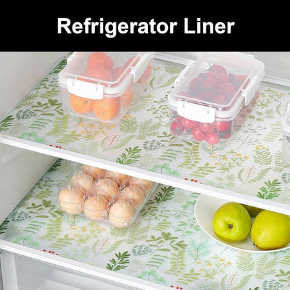 Cooyes Shelf Liner Drawer Liners, Shelf Liners for Kitchen Cabinets, Non-Adhesive Cabinet Liner, EVA Waterproof Non-Slip Refrigerator Liners for Kitchen Drawers（11.8" W x 118" L）
