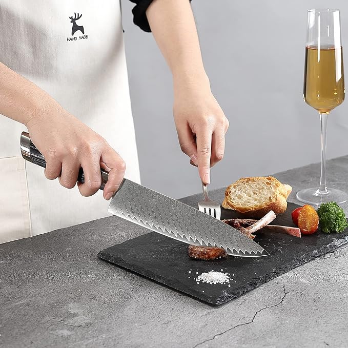 NANFANG BROTHERS Damascus + VG10 Knife,72 Layers, Sharp,Multi-functional,Cooking Utensils,Cutting Meat,Vegetables,Fruits,Home Use,Commercial