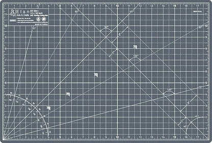 Elan Cutting Mat A3 Gray, Self Healing Cutting Mat 12x18 Inch, 5-Ply Craft Board Gray, Hobby Board for Crafts 12x18 Inch