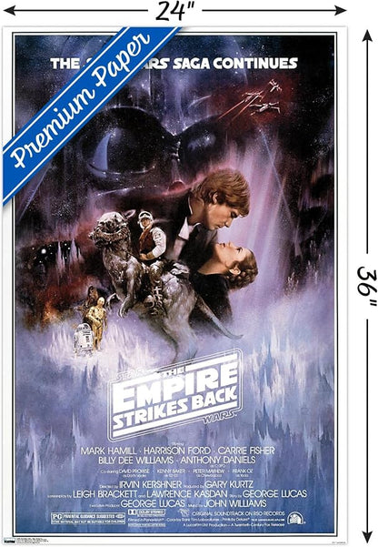 24X36 Star Wars: Saga - The Saga Continues Wall Poster, 36L" x 24W", Unframed Version