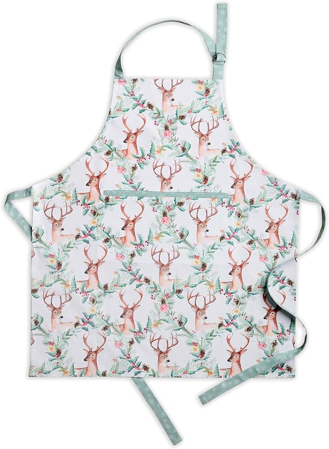 Maison d' Hermine 100% Cotton Apron for women with Pocket Kitchen Chef Apron for Men Cooking Spring Summer
