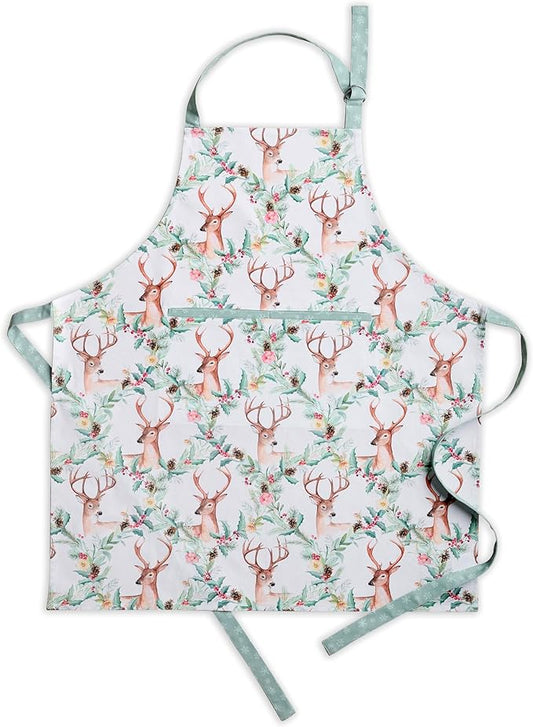 Maison d' Hermine 100% Cotton Apron for women with Pocket Kitchen Chef Apron for Men Cooking Spring Summer