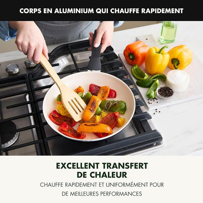GreenPan Rio 16 Piece Cookware Pots and Pans Set, Hard Anodized Healthy Ceramic Nonstick PFAS-Free, Bakelite Handles, Frypans, Saucepan, Saute Pan, Stock Pot, Kitchen Tools, Dishwasher Safe, Black