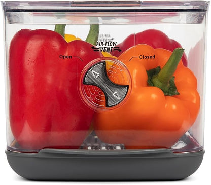 ProKeeper+ by Progressive Stackable Produce ProKeeper Storage Container with Stay-Fresh Vent System (PKS-902 (5.7 qt Large Produce))