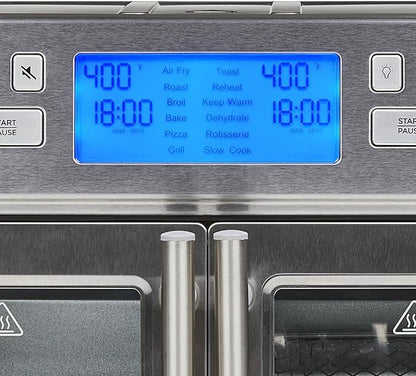 Emeril Lagasse Dual Zone 360 Air Fryer Oven Combo with French Door, 25 QT Extra Large, Cook Two Foods in Different Ways, Up to 60% Faster from Frozen to Finish