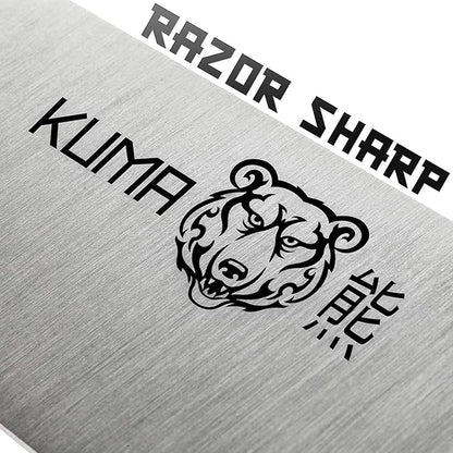 KUMA Multi Purpose Chef Knife (Set of 3) - Razor Sharp Out Of The Box - 8 Inch Chefs Knife for Carving, Slicing & Chopping - Ergonomic Handle - Professional Cooking Kitchen Knife - Cuts Like A Dream