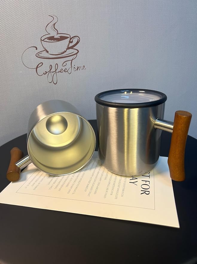 Best Dad Ever Gifts from Daughter Son, Stainless Steel Coffee Mug with Lid for Father, Husband, Uncle, Gifts for Father's Day (14oz Silver)
