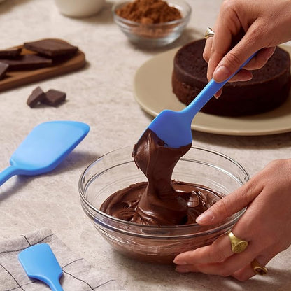 GIR: Get It Right Mini Spoonula Silicone Spatula - 8-Inch Slate - Heat-Resistant Up to 425°F - Non-Stick Seamless Food Grade Silicone - Scraper for Mixing, Baking & Serving