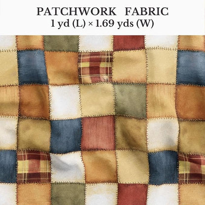 100% Cotton Fabric by the Yard – Turkish Quality Quilting & Sewing Fabric, 1 Yard x 1.69 Yards Wide, Patchwork Cotton for Crafts