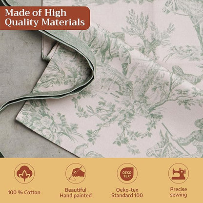 Maison d' Hermine 100% Cotton Apron for women with Pocket Kitchen Chef Apron for Men Cooking Spring Summer