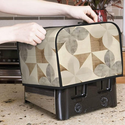 Boho Moroccan 4 Slice Toaster Cover Wide Slot Dustproof Bread Maker Cover Fingerprint Bakeware Protection Kitchen Appliance Cover Toaster Bag