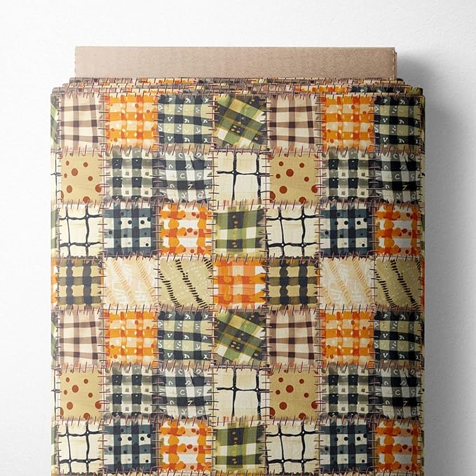 100% Cotton Fabric by the Yard – Turkish Quality Quilting & Sewing Fabric, 1 Yard x 1.69 Yards Wide, Patchwork Cotton for Crafts