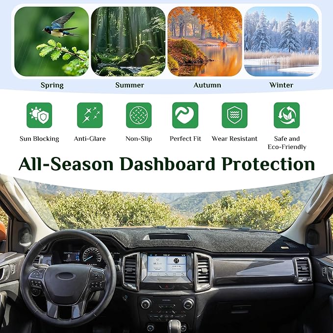 Dash Cover, Anti-Glare, Sun Protection, Dustproof, UV-Proof, Dashboard Covers, Interior Car Accessorie Fit for 2004 2005 2006-2009 Le-xus RX,04-06 RX330,07-09 RX350,06-08 RX400h, Black
