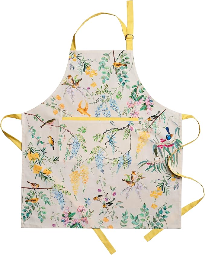Maison d' Hermine 100% Cotton Apron for women with Pocket Kitchen Chef Apron for Men Cooking Spring Summer