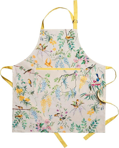 Maison d' Hermine 100% Cotton Apron for women with Pocket Kitchen Chef Apron for Men Cooking Spring Summer