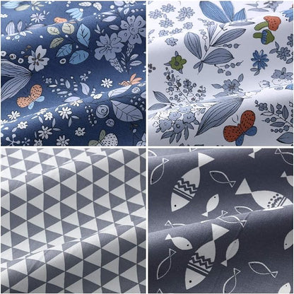 Tatuo 30 Pieces 10 x 10 Inches Cotton Fabric Bundle Squares Patchwork Floral Fabric Sewing Quilting Bundles Assorted Pattern Cloth for DIY Scrapbook Craft Making