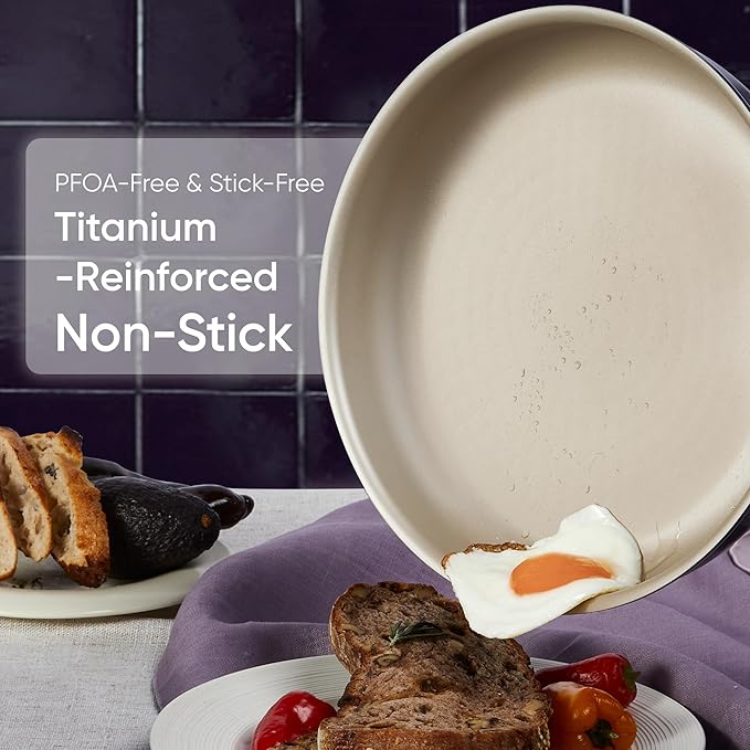 CAROTE 26 Pcs Pots and Pans Set, Nonstick Cookware Sets with Detachable Handle, Purple Dishwasher Safe, Oven Safe, Cookware Non Stick Cooking Set w/Frying Pans & Saucepans(PFOS, PFOA Free)