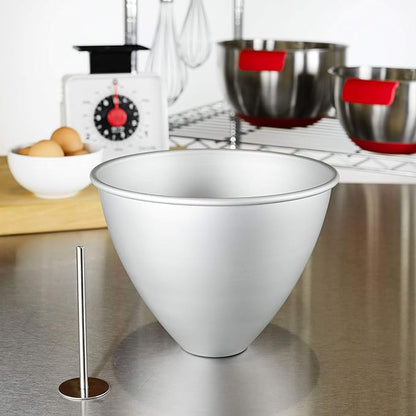 Fat Daddio's PDV-07 Dolly Varden Doll Cake Pan, 7.25 x 5.5 Inch, Silver