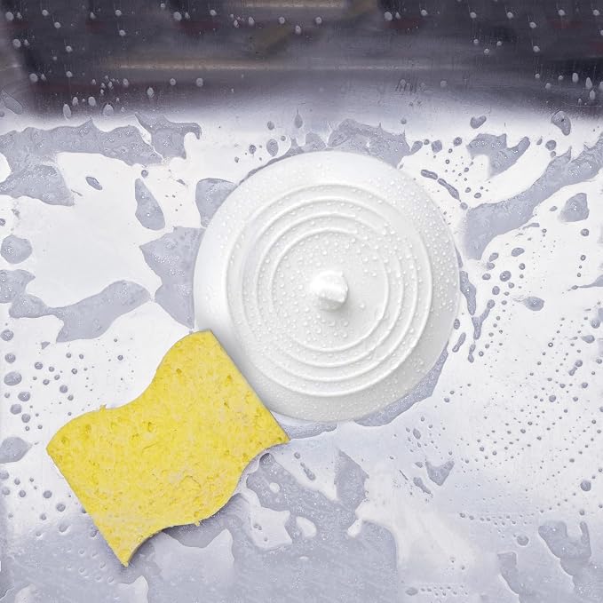 HIC Kitchen Silicone Drain Stoppers, for Kitchen, Bathroom, Laundry Room, Workshop, and Garbage Disposals, Set of 1