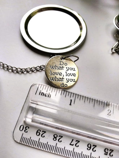 Heart Tea Infuser with Drip Tray and Quotation - Do What You Love, Love What You Do