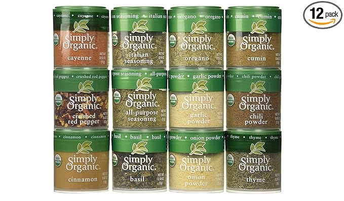 Generic Simply Organic Starter Spice Gift Set, 0.33 Ounce (Pack of 12)