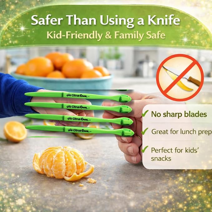 Citrus Peeler Tool 7 Pack, Orange Peeler for Easy Fruit Peeling Oranges Lemons Limes Grapefruit, Kitchen Gadget for Meal Prep and Home Use