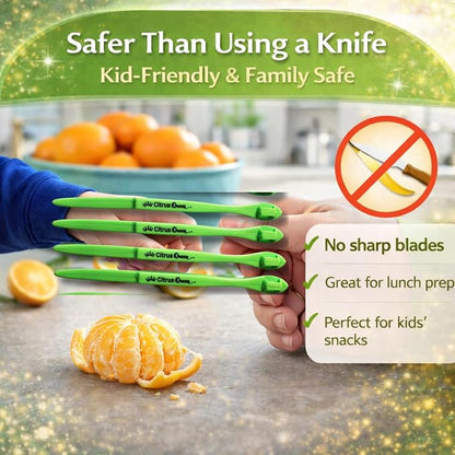 Citrus Peeler Tool 7 Pack, Orange Peeler for Easy Fruit Peeling Oranges Lemons Limes Grapefruit, Kitchen Gadget for Meal Prep and Home Use