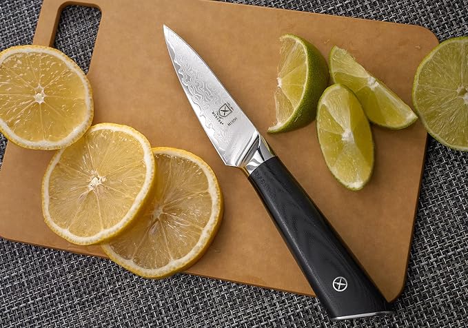 Mercer Culinary M13791 Premium Grade Super Steel, 3.5-Inch Paring Knife, G10 Handle