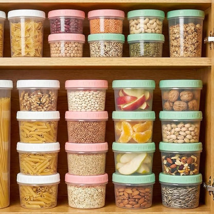 ASEVAT 18 Pack 6.8 oz Food Storage Containers with Twist Lids – Leakproof BPA-Free Soup Containers, Microwave/Dishwasher Safe Freezer Containers for Meal Prep, Leftovers & Takeout