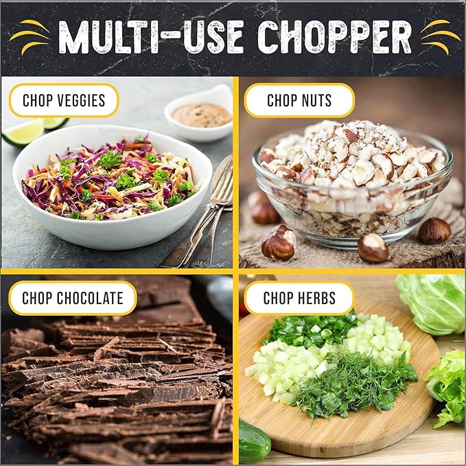 Checkered Chef Salad Chopper Tool with Cover, Mezzaluna Knife Stainless Steel Vegetable Rocker, Mincer, Cutter