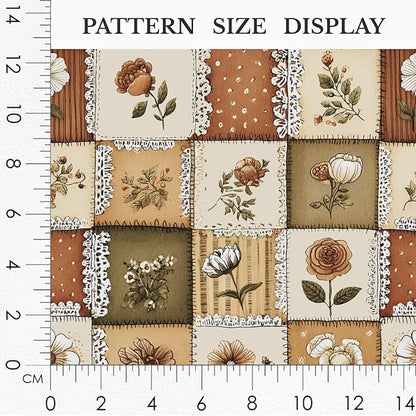 100% Cotton Fabric by the Yard – Turkish Quality Quilting & Sewing Fabric, 1 Yard x 1.69 Yards Wide, Patchwork Cotton for Crafts