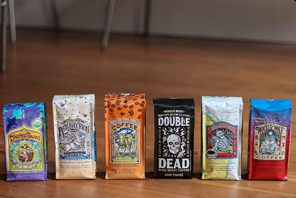 Raven's Brew Coffee Bold Organic Coffee Dark Roast Whole Bean - Organic Three Peckered Billy Goat 12oz