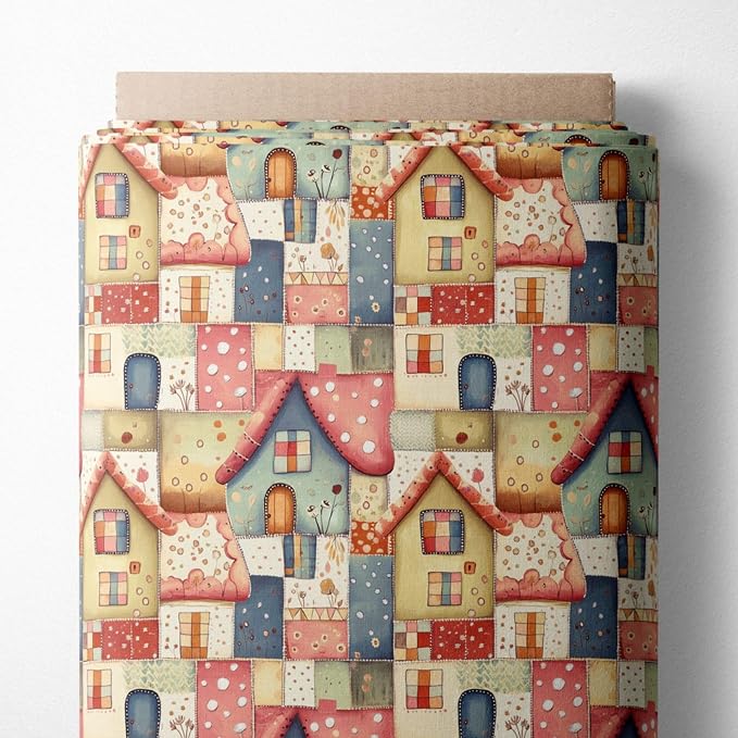 100% Cotton Fabric by the Yard – Turkish Quality Quilting & Sewing Fabric, 1 Yard x 1.69 Yards Wide, Patchwork Cotton for Crafts