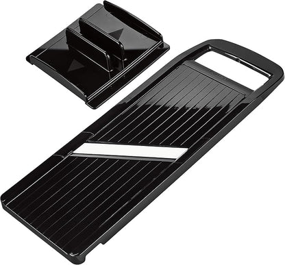 Kyocera Advanced Ceramic Wide Adjustable Slicer with Handguard, Black
