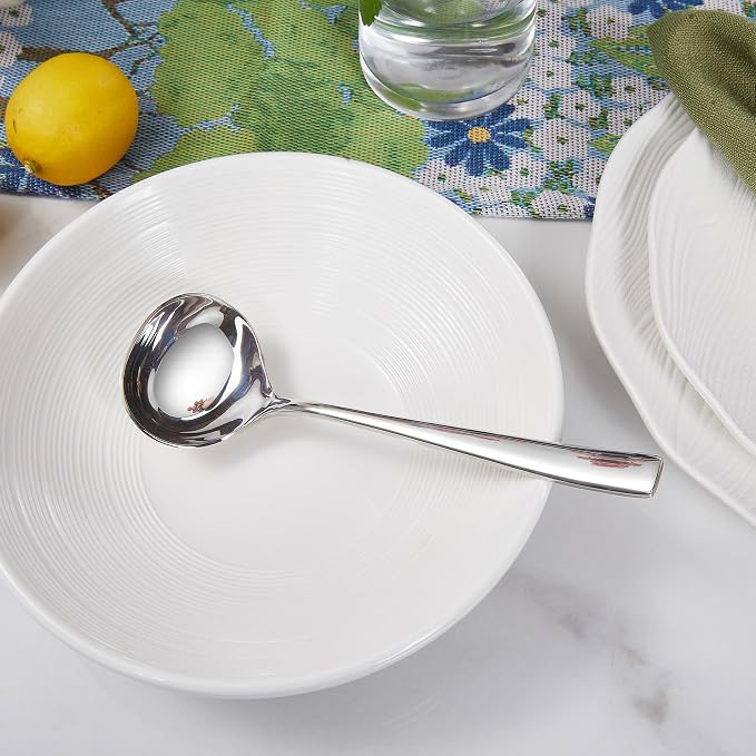 KEAWELL Louis 7.5 Inches Gravy Ladle, 18/10 Stainless Steel Mini Ladle, Dishwasher Safe (1)