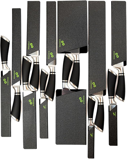 EVERPRIDE 12-Piece Knife Guard Set, Universal Blade Cover Knife Sheaths for Chef and Kitchen Knives Durable Knife Edge Guards Include Multiple Sizes to Protect Your Full Set of Knives