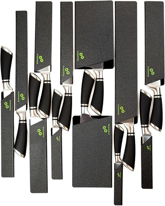 EVERPRIDE 12-Piece Knife Guard Set, Universal Blade Cover Knife Sheaths for Chef and Kitchen Knives Durable Knife Edge Guards Include Multiple Sizes to Protect Your Full Set of Knives