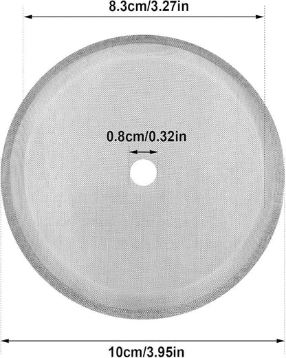 Boao 3 Packs French Press Replacement Cafetiere Filter Mesh Screen Coffee French Press Filters, 4 Inch Stainless Steel Reusable, for 8 Cup/ 34 OZ/ 1000 ml Coffee Tea Makers
