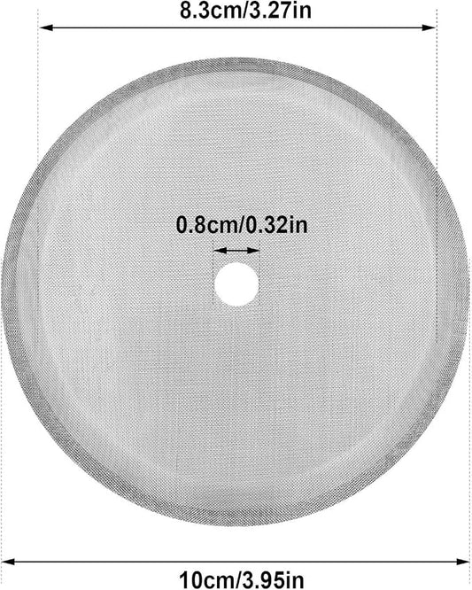 Boao 18 Packs French Press Replacement Cafetiere Filter Mesh Screen Coffee French Press Filters, 4 Inch Stainless Steel Reusable, for 8 Cup/ 34 OZ/ 1000 ml Coffee Tea Makers