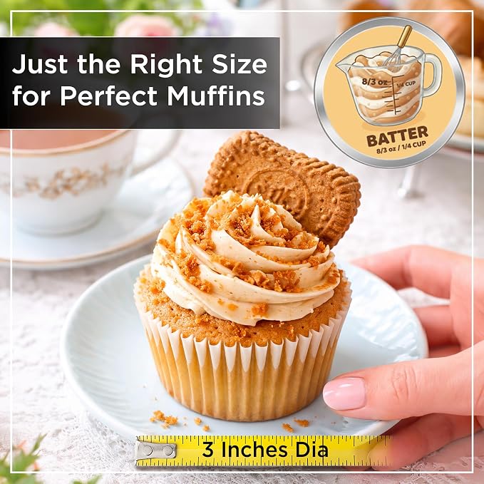 Wrenbury Muffin Pan 12 Cup Non-Stick – Deep Yorkshire Pudding Tin | PTFE & PFOA Free Carbon Steel, Warp Resistant Baking Tray for Evenly Baked Cupcakes