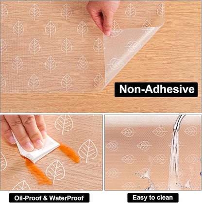 Cooyes Shelf Liner Drawer Liners, Shelf Liners for Kitchen Cabinets, Non-Adhesive Cabinet Liner, EVA Waterproof Non-Slip Refrigerator Liners for Kitchen Drawers（11.8" W x 118" L）