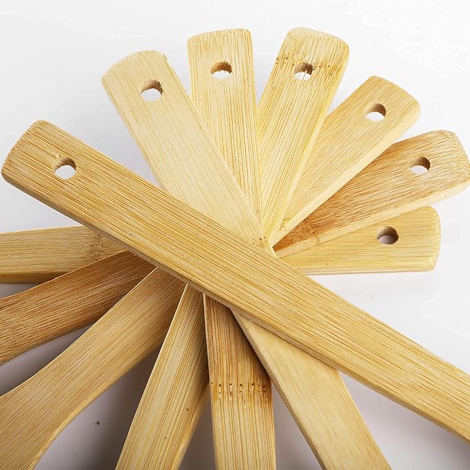 DEAYOU 16 PCS Bamboo Kitchen Utensils, Wood Spoons Spatula Set for Cooking, Nonstick Natural Cooking Utensils for Cookware, Wok, Everyday Use, Mothers Day Gifts, Housewarming Gifts