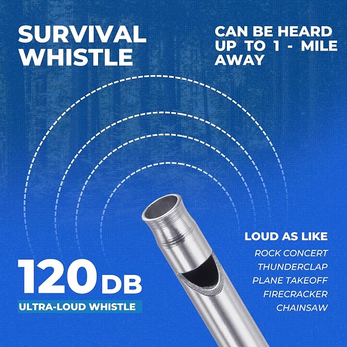 CloudTen Premium Quality Emergency Blanket Bundle | 10 Tear Resistant Blankets Plus Emergency Whistle | Reusable Emergency Mylar Blankets for Survival Gear and Supplies or Camping Essentials