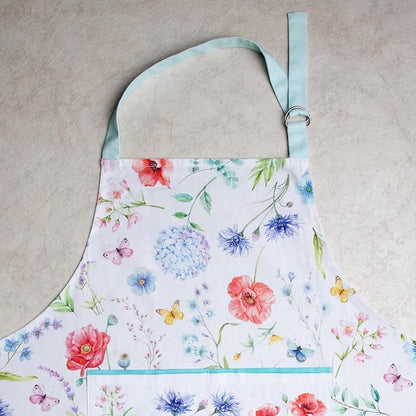 Maison d' Hermine 100% Cotton Apron for women with Pocket Kitchen Chef Apron for Men Cooking Spring Summer