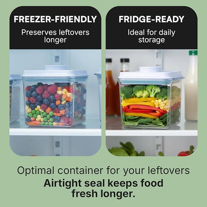 Bop Top Airtight Food Storage Containers with Lid 7 Cups / 57 oz | Kitchen Canister Sets | Air Tight Pantry Container| Pop Top Dry Food Storage Containers for Snacks, Sugar, Flour, Baking, Pasta