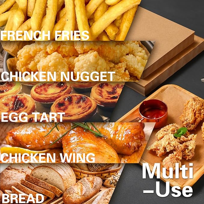 Air Fryer Liners Disposable Compatible with the Breville Smart Oven Air Fryer Pro BOV900BSS, 120PCS Parchment Paper for Baking, Baking Sheet Accessories for Breville BOV900BSS Oven