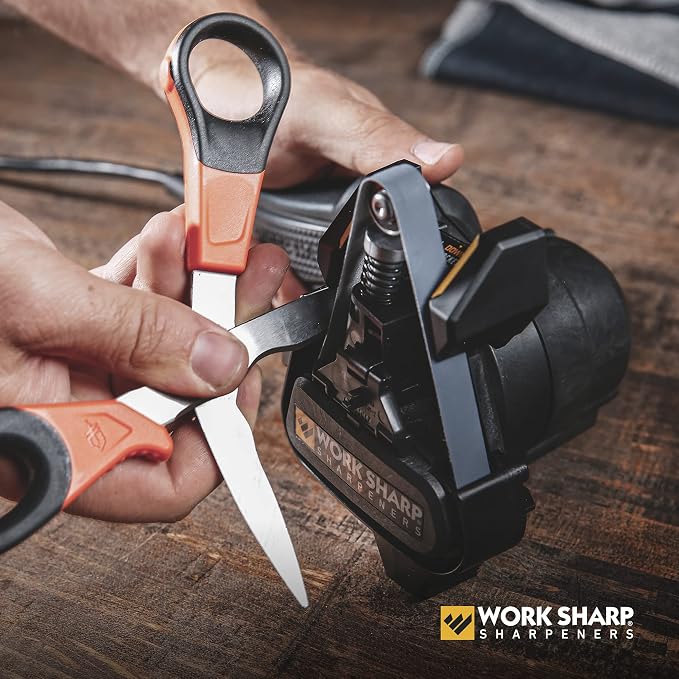 Work Sharp MK2 Electric Knife Sharpener – Adjustable 2-Speed Knife Sharpening System for Kitchen Knives, Pocket Knives, Scissors, Axes & Garden Tools
