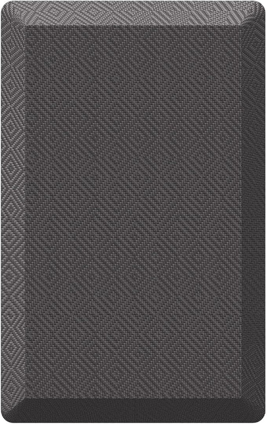 Ophanie Kitchen Mats for Floor, 3/4 inch Thick, 17x28 Anti Fatigue Cushioned Mat, Kitchen Rugs, Waterproof, Comfort Ergonomic Standing Mat for Office, Home, Sink, Charcoal Non-Slip Ridged Bottom