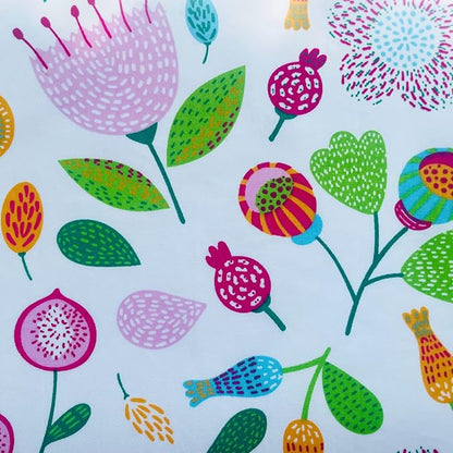 42-8" Precut Quilt Cotton Fabric Squares for Quilting Clearance Sewing DIY Project Floral Fabric Squares (Green Pink)
