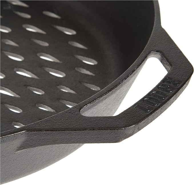 Lodge 12" Cast Iron Dual Handle Grill Basket (Pack of 3)